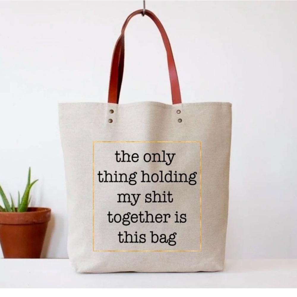 NWT Funny Canvas Tote